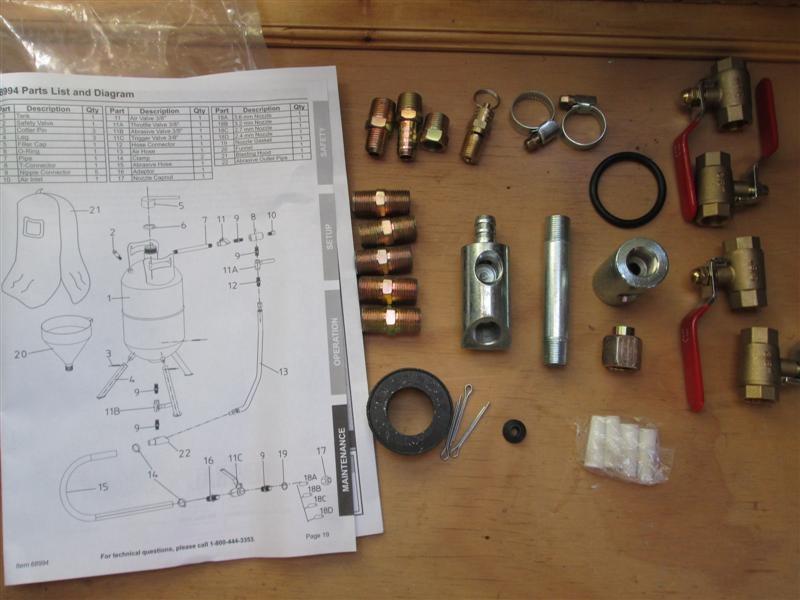 Harbor Freight Sand blaster